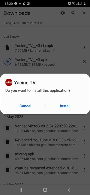 تحميل تطبيق ياسين تي في بدون إعلانات Yacine TV APK 2024